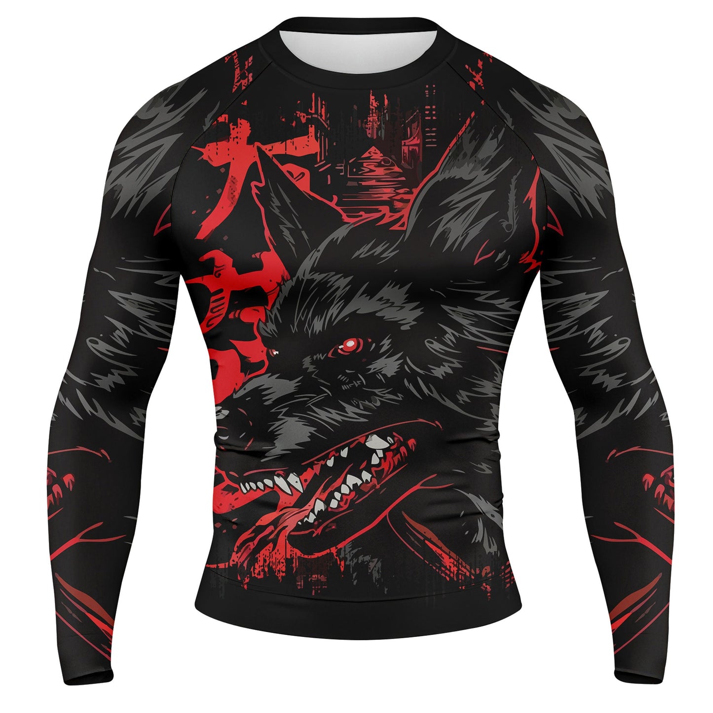 The Wolf - Premium Sublimated Rashguard Kids Adults Unisex