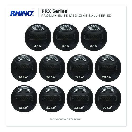 Rhino Promax Elite Medicine Ball, 4 lb, Black
