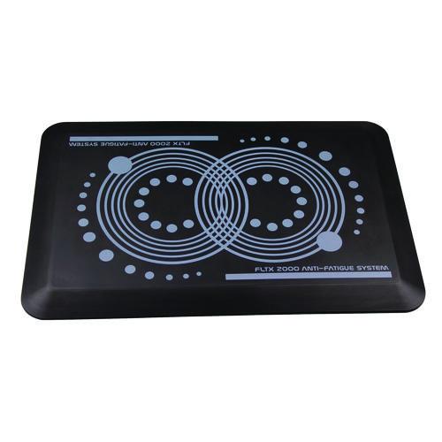 AFS-TEX 2000 Anti-Fatigue Mat, Rectangular, Midnight Black Leather Effect Surface, 16" x 24"