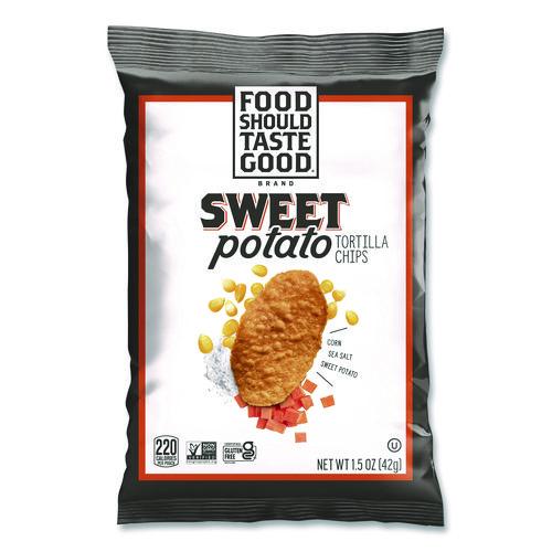 Tortilla Chips, Sweet Potato with Sea Salt, 1.5 oz, 24/Carton