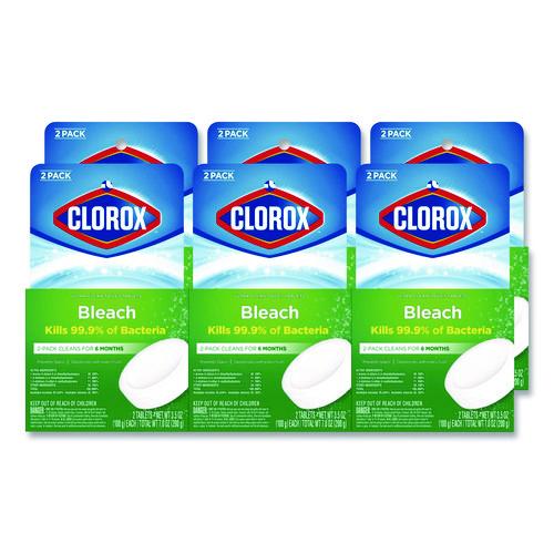 Ultra Clean Toilet Tablets Bleach, 3.5 oz Tablet, 2/Pack, 6 Packs/Carton
