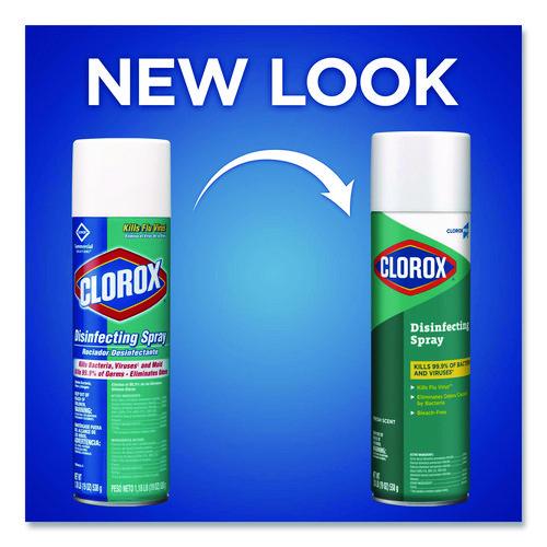 CloroxPro Disinfecting Spray, Fresh, 19 oz Aerosol Spray, 12/Carton