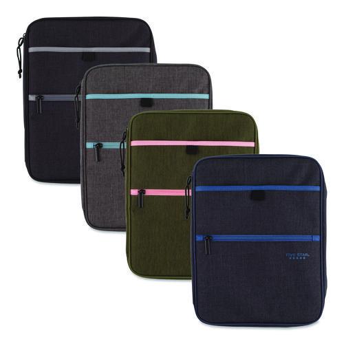 1" Carry All Zip Binder, 3 Rings, 1" Capacity, 11 x 8.5, Randomly Assorted Color