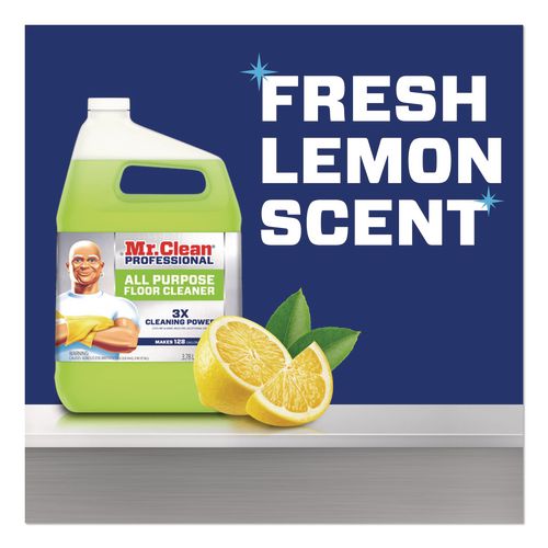 Finished Floor Cleaner, Lemon Scent, 1 gal Bottle, 3/Carton