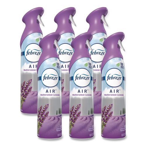 AIR, Mediterranean Lavender, 8.8 oz Aerosol Spray, 6/Carton