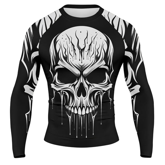 THE SKULL - Premium Sublimated Rashguard Kids Adults Unisex