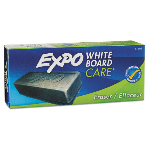 White Board CARE Dry Erase Eraser, 5.13" x 2.25" x 1.25", Charcoal