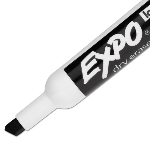 Low-Odor Dry-Erase Marker, Broad Chisel Tip, Black, Dozen