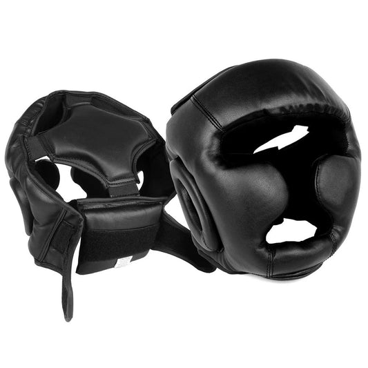 Black Vinyl Boxing Head Gear