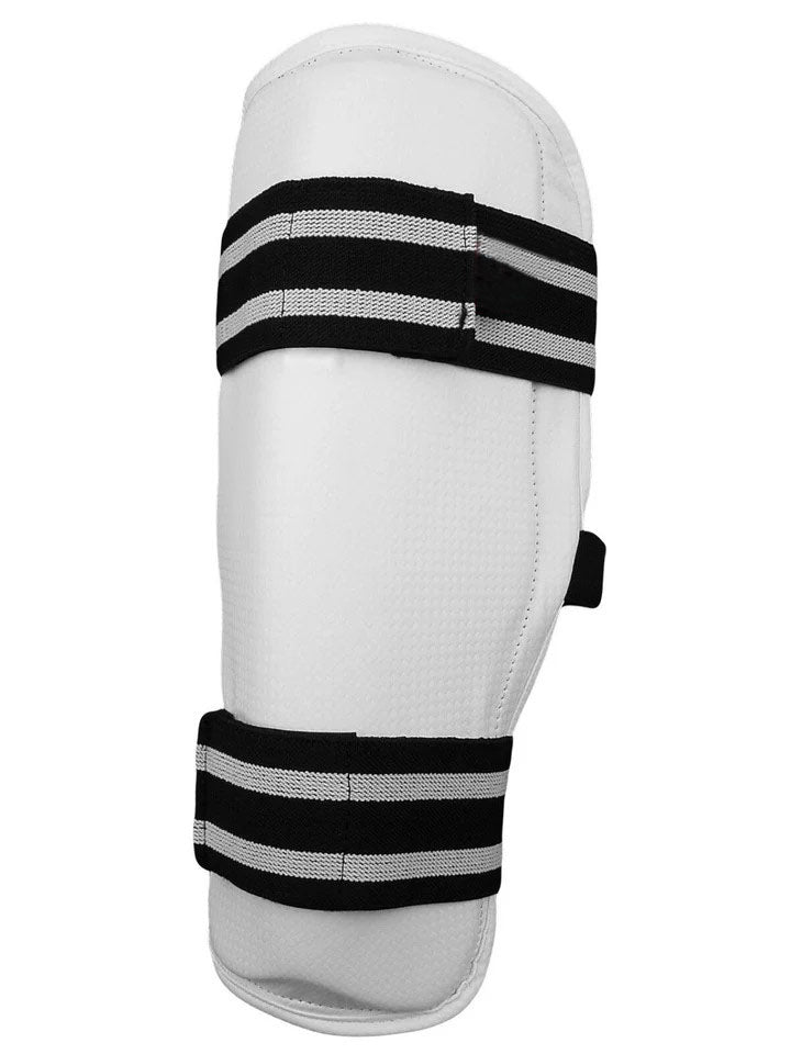 Shin Guard, TKD Vinyl, White