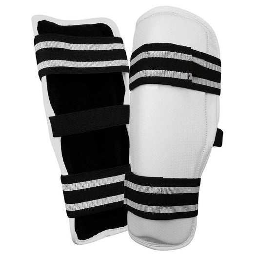 Shin Guard, TKD Vinyl, White