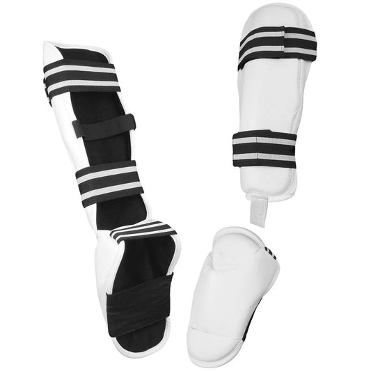 Shin Instep Guard, TKD Vinyl, White