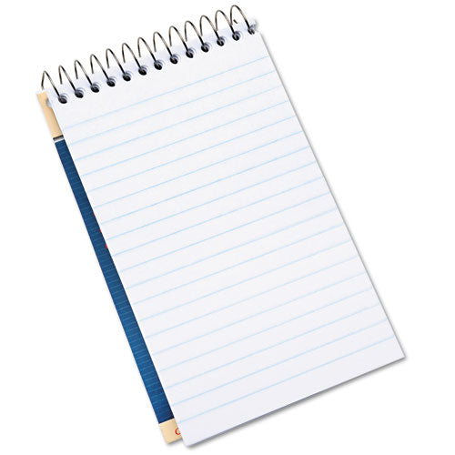 SKILCRAFT Notepad, Narrow Rule, Blue Cover, 50 White 3.25 x 5.5 Sheets, Dozen
