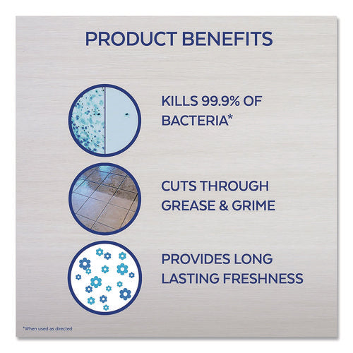 Clean and Fresh Multi-Surface Disinfectant Cleaner, Lavender and Orchid Essence, 144 oz Bottle, 4/Carton