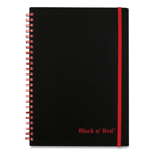 Flexible Cover Twinwire Notebooks, SCRIBZEE Compatible, 1-Subject, Wide/Legal Rule, Black/Red Cover, (70) 8.25 x 5.63 Sheets