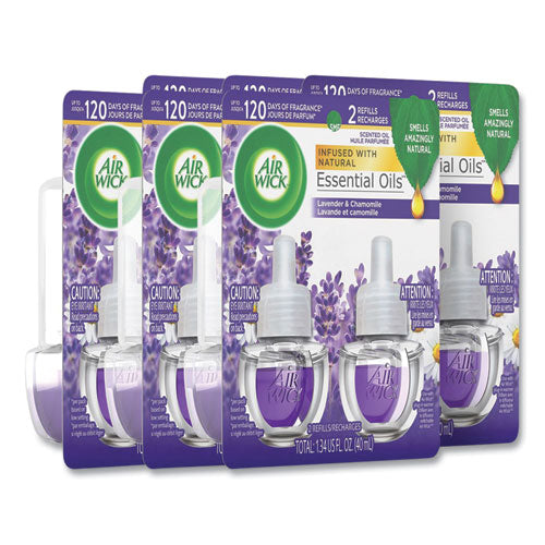 Scented Oil Refill, Lavender and Chamomile, 0.67 oz, 2/Pack