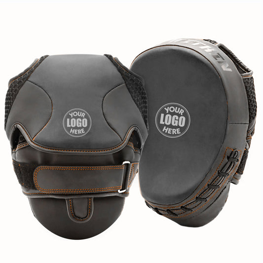 Custom Name & Logo - Training Focus Punch Mitt Pad For Boxing MMA Muay Thai Krav Maga Taekwondo Training