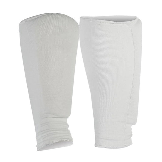 Cloth Shin Pads – White (#2630) | Lightweight Martial Arts Shin & Instep Guard