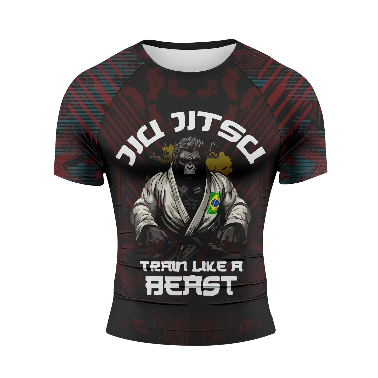 Train Like A Beast - Premium Sublimated Rashguard Kids Adults Unisex