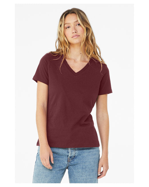 6405 Bella + Canvas Ladies' Relaxed Jersey V-Neck T-Shirt