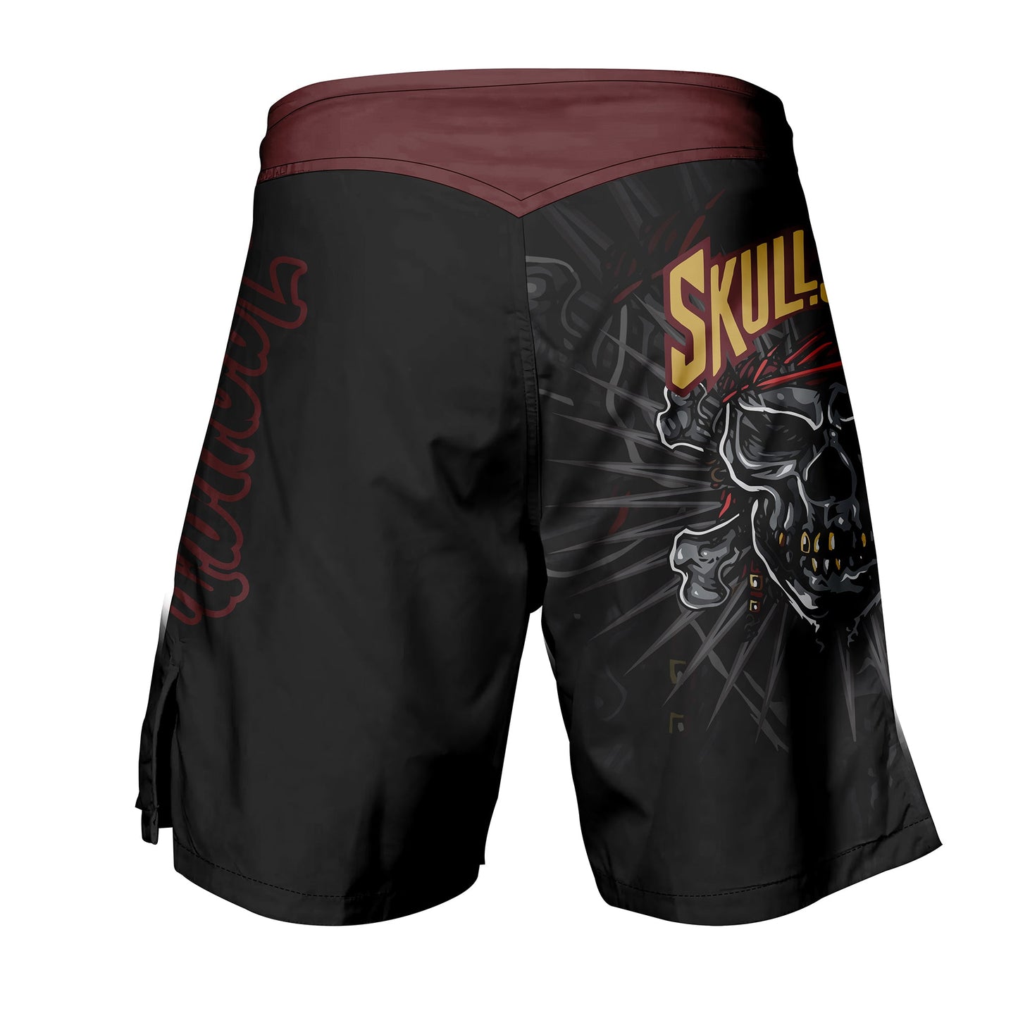 Skull Jiu Jitsu - Premium Sublimated MMA & BJJ Short For Mixed Martial Arts Boxing Muay Thai Training & Fight
