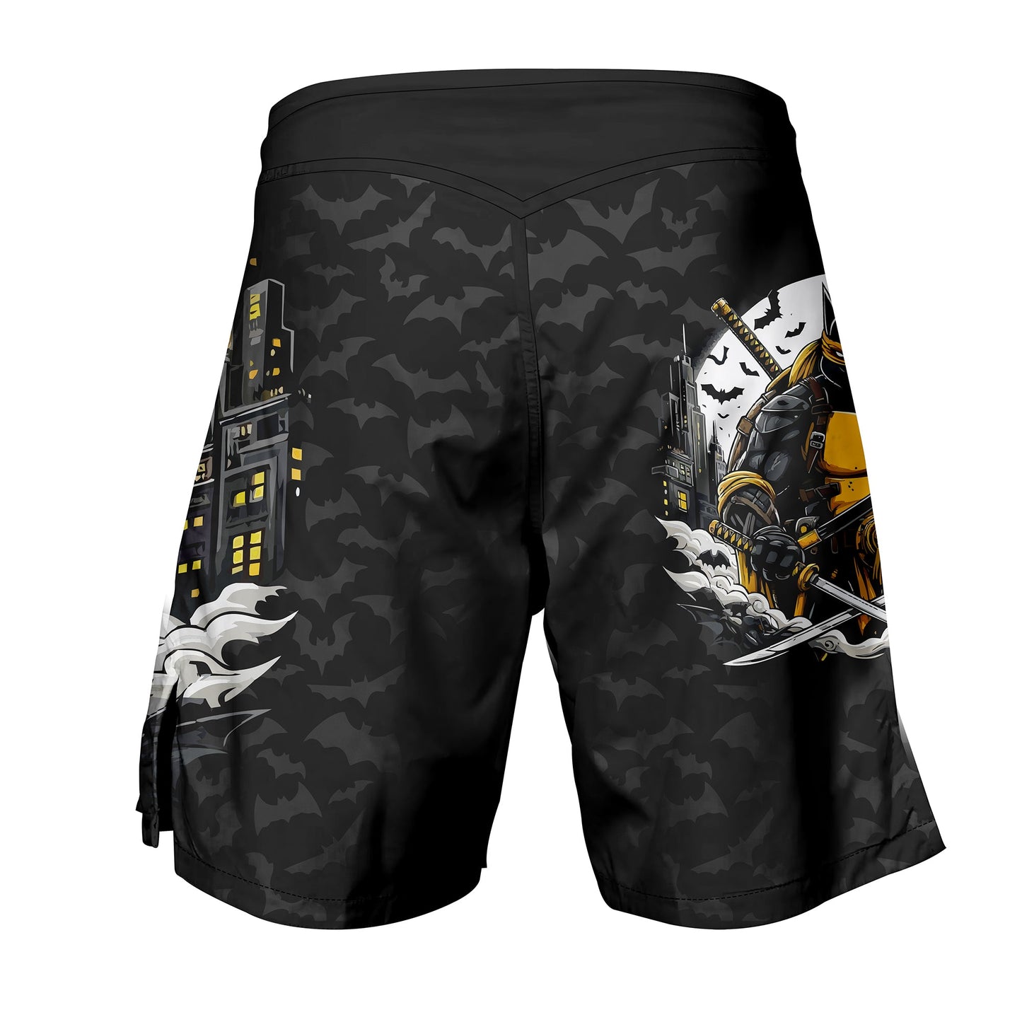 Turtle Batman - Premium Sublimated MMA & BJJ Short For Mixed Martial Arts Boxing Muay Thai Training & Fight