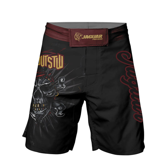 Skull Jiu Jitsu - Premium Sublimated MMA & BJJ Short For Mixed Martial Arts Boxing Muay Thai Training & Fight