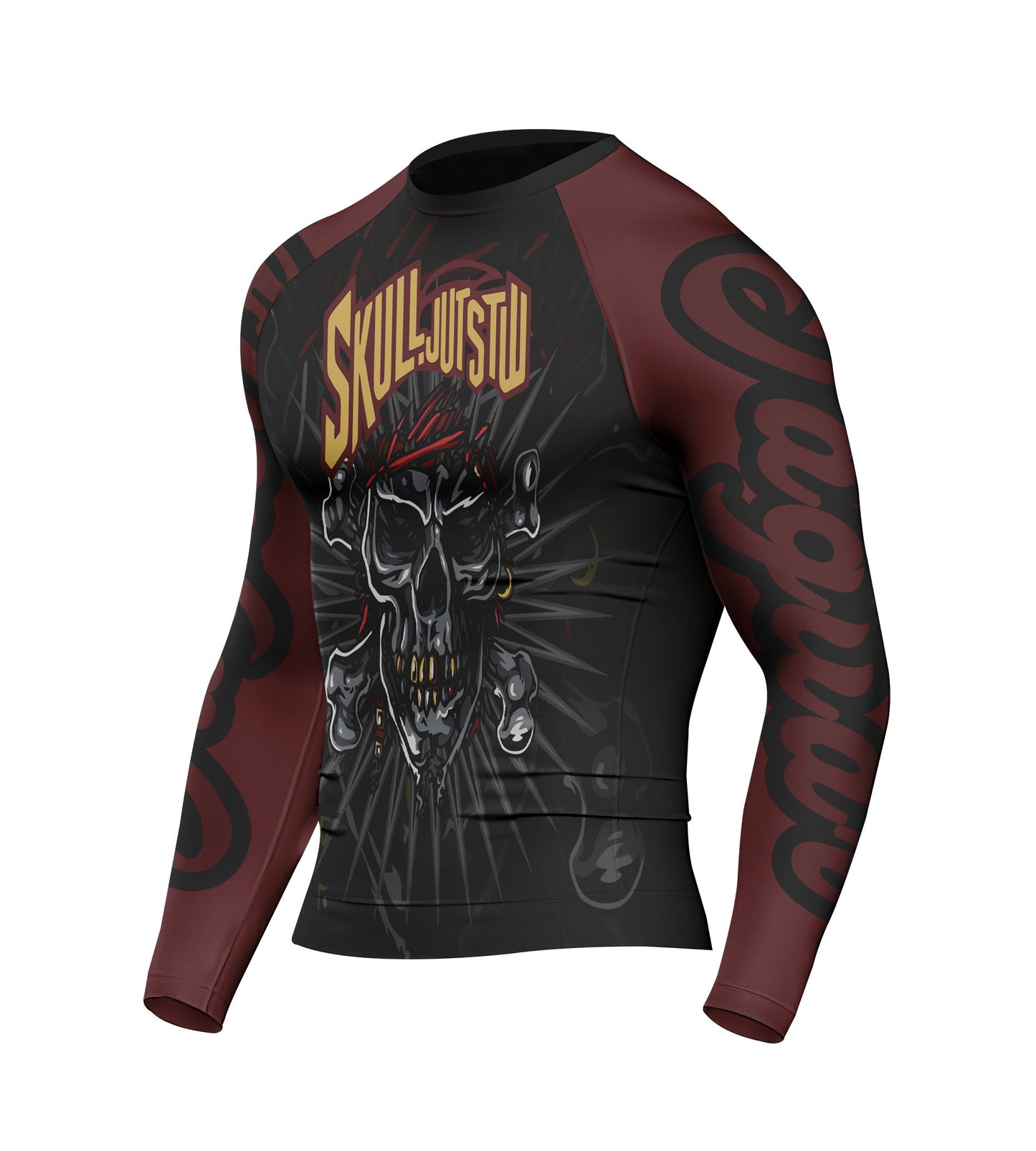 Skull Jiu Jitsu - Premium Sublimated Rashguard Kids Adults Unisex