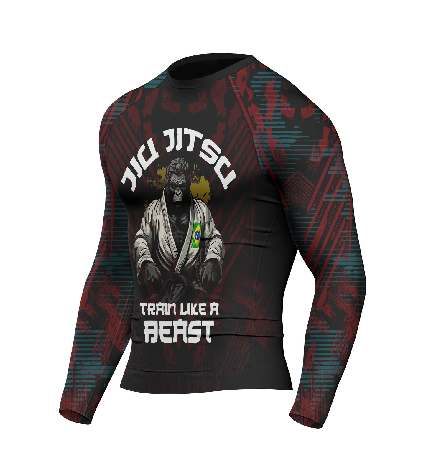Train Like A Beast - Premium Sublimated Rashguard Kids Adults Unisex