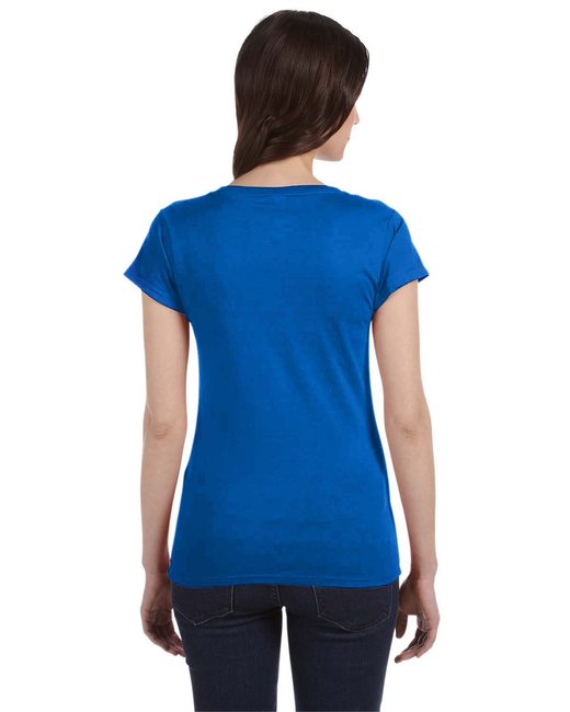 G64VL Gildan Ladies' SoftStyle® Fitted V-Neck T-Shirt