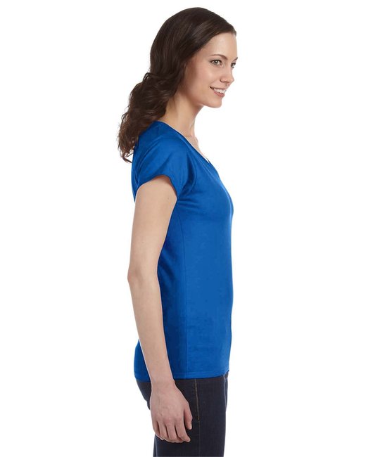 G64VL Gildan Ladies' SoftStyle® Fitted V-Neck T-Shirt