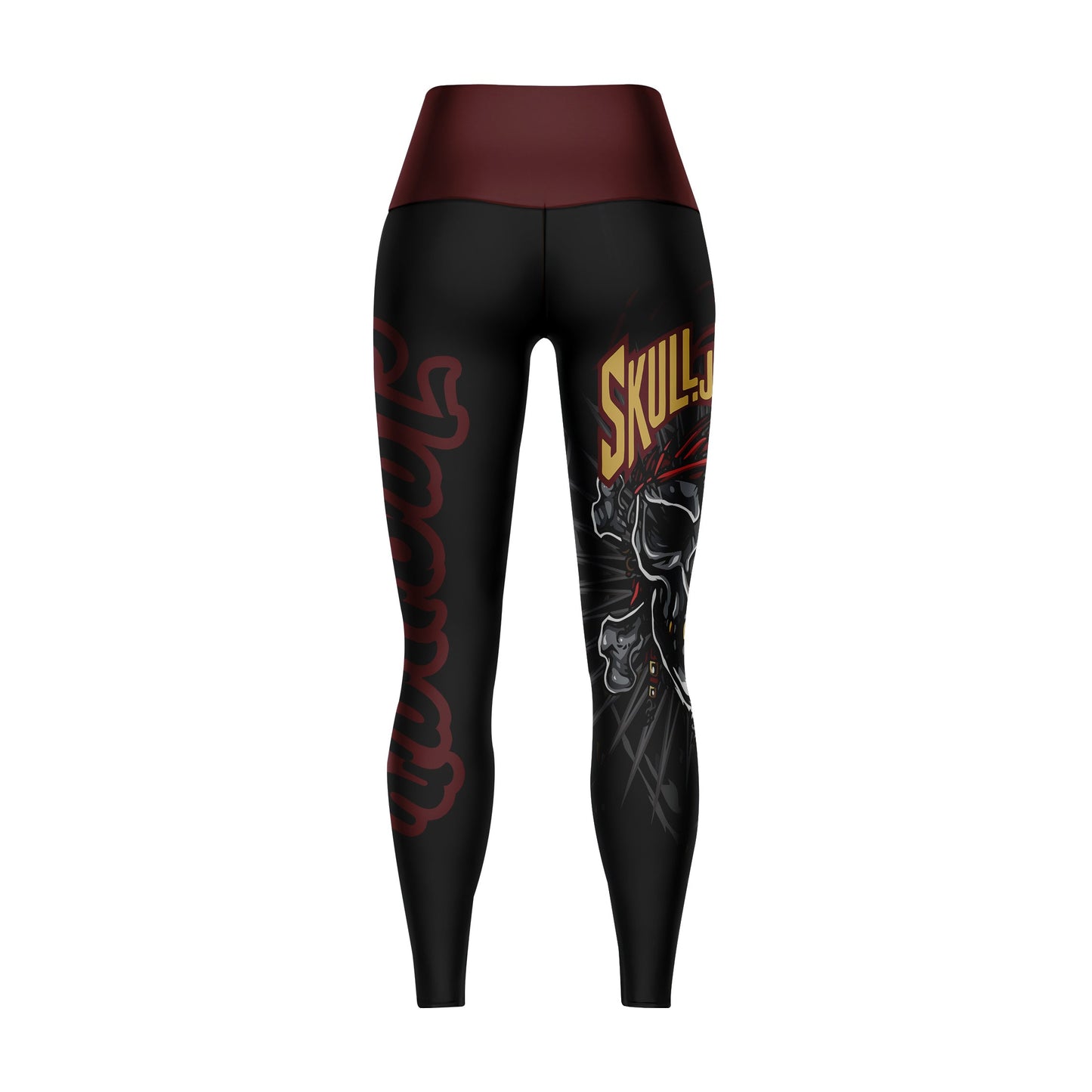 SKULL JIU JITSU - Premium Compression Pant Unisex Workout Yoga And Casual
