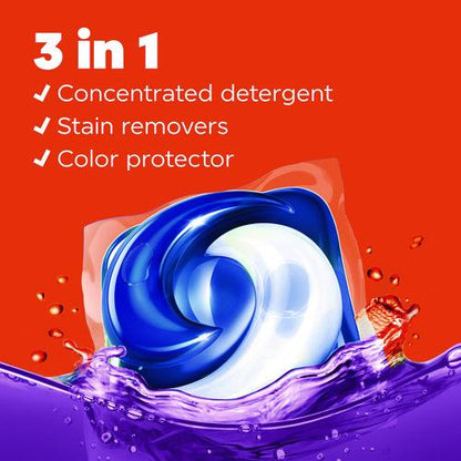 PODS Laundry Detergent, HE Compatible, Spring Meadow, 66 oz Tub, 76 Pacs/Tub