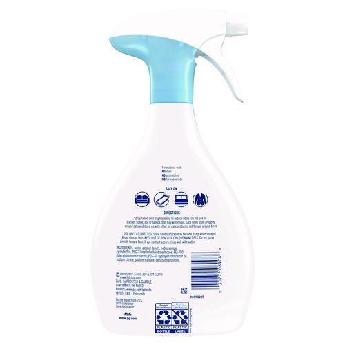 FABRIC Refresher/Odor Eliminator, Unscented, 23.6 oz Spray Bottle, 4/Carton