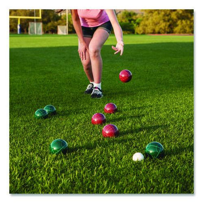 Deluxe Bocce Tournament Set, 4.25" dia Balls, Assorted Colors