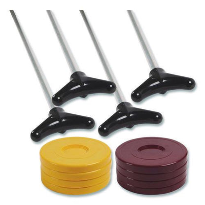 Shuffleboard Set, 4 Cues, 8 Pucks