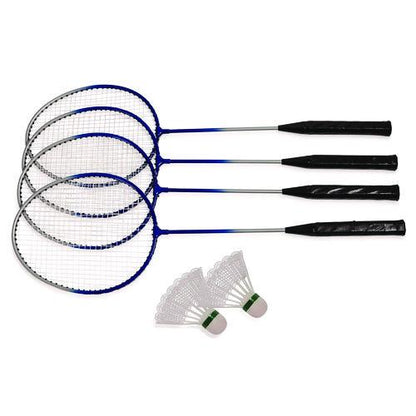 Deluxe Badminton Set, 20 ft Net with 4 Rackets, 2 Shuttlecocks