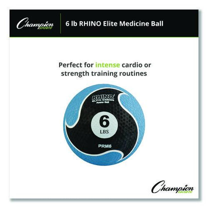 Rhino Elite Medicine Ball, 6 lb, Blue