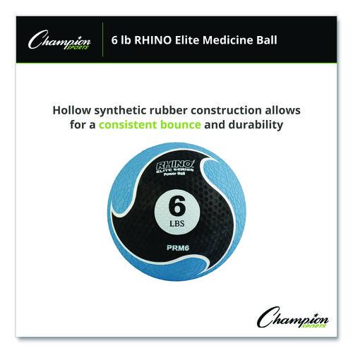Rhino Elite Medicine Ball, 6 lb, Blue