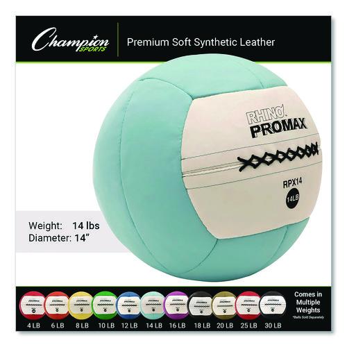 Rhino Promax Medicine Ball, 14 lb, Light Blue