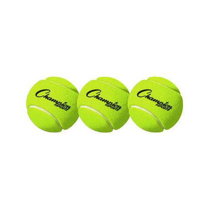 ennis Balls, 2.5" Diameter, Yellow, 3/Pack