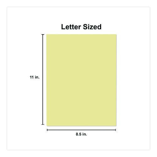 Deluxe Colored Paper, 20 lb Bond Weight, 8.5 x 11, Canary, 500 Sheets/Ream, 10 Reams/Carton