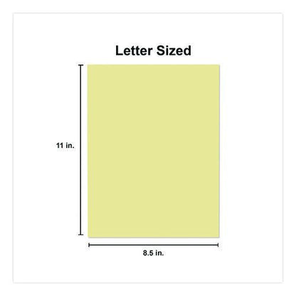 Deluxe Colored Paper, 20 lb Bond Weight, 8.5 x 11, Canary, 500 Sheets/Ream, 10 Reams/Carton