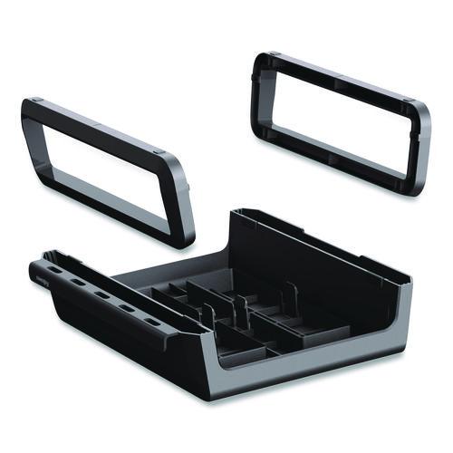 Breyta Monitor Stand, 13.94" x 11.97" x 3.23" to 5.9", Black, Supports 33 lb