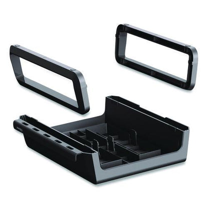 Breyta Monitor Stand, 13.94" x 11.97" x 3.23" to 5.9", Black, Supports 33 lb