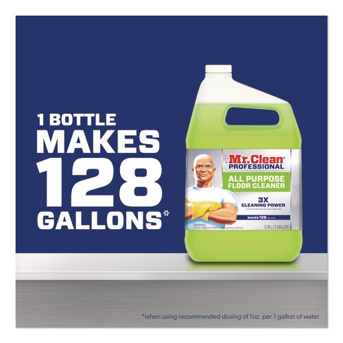 Finished Floor Cleaner, Lemon Scent, 1 gal Bottle, 3/Carton