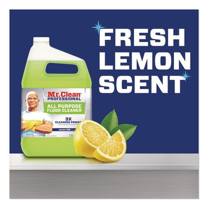 Finished Floor Cleaner, Lemon Scent, 1 gal Bottle, 3/Carton