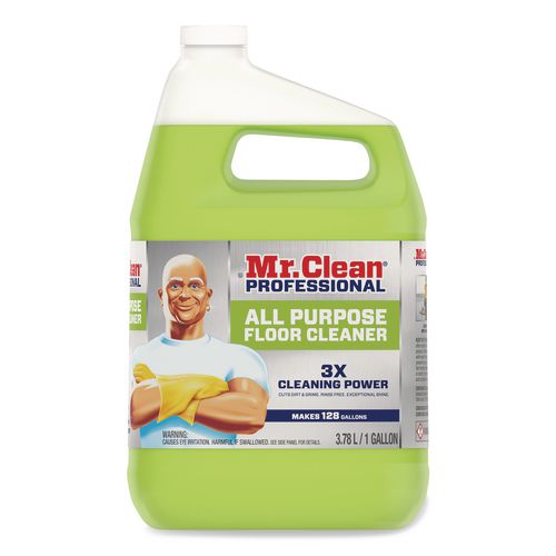 Finished Floor Cleaner, Lemon Scent, 1 gal Bottle, 3/Carton