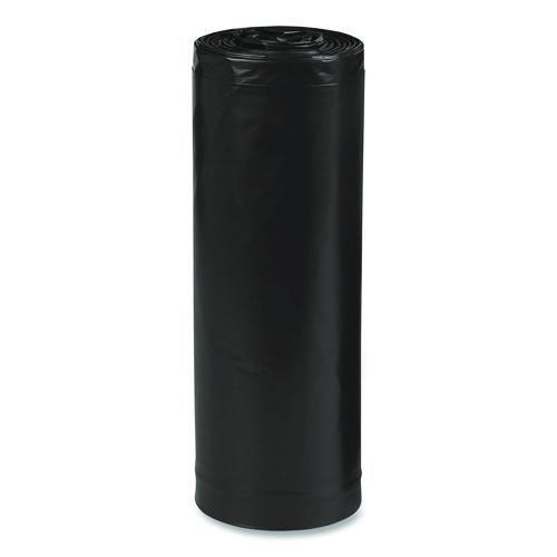 Linear Low Density Recycled Can Liners, 60 gal, 2 mil, 38" x 58", Black, 10 Bags/Roll, 10 Rolls/Carton