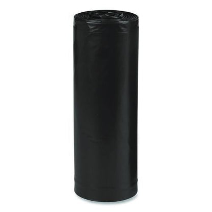 Linear Low Density Recycled Can Liners, 60 gal, 2 mil, 38" x 58", Black, 10 Bags/Roll, 10 Rolls/Carton